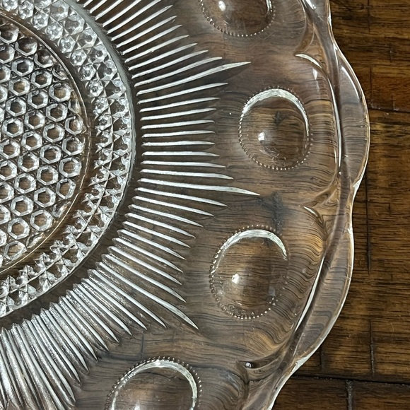 Bartlett Collin’s St. Genevieve Glass Serving Platter - Picture 2 of 5